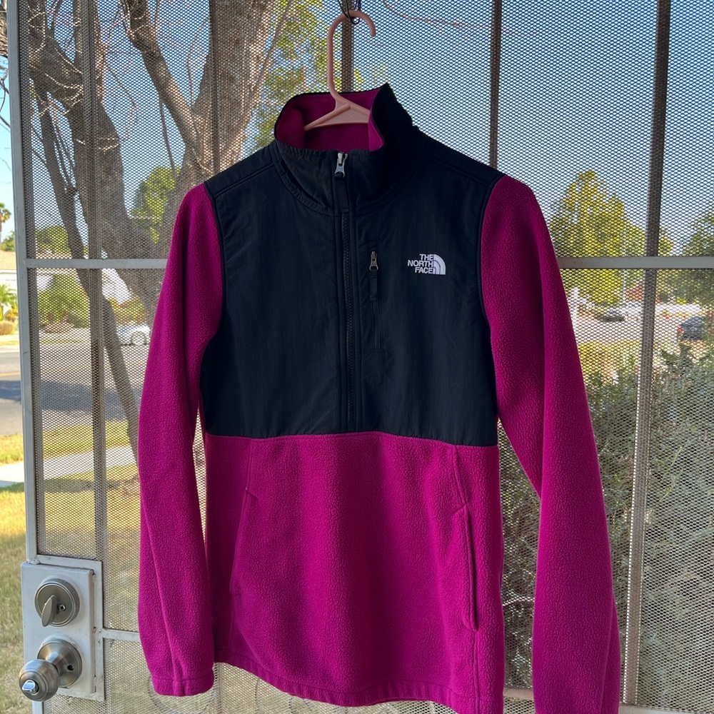 The North Face Black Jacket with Pink Lining